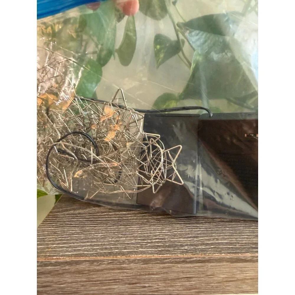 Two sets of small star fairy lights